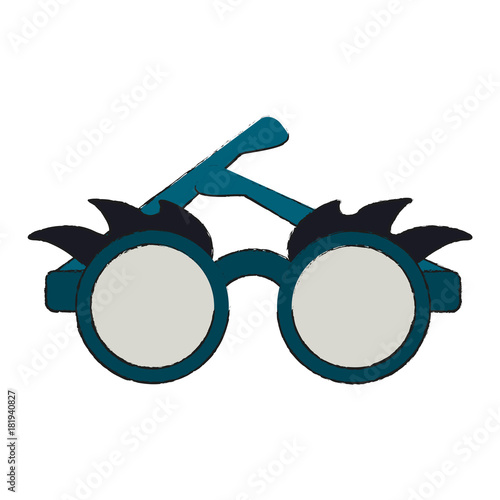 Joke glasses isolated