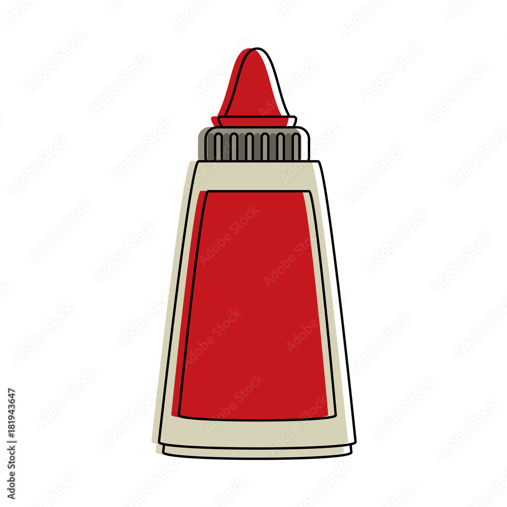 Glue bottle isolated