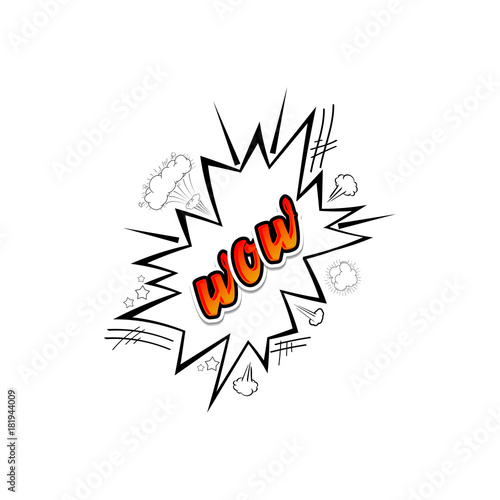 Comic collection colored sound chat text effects pop art vector style. 3d font.