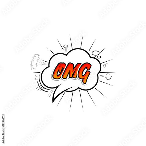 Comic collection colored sound chat text effects pop art vector style. 3d font.