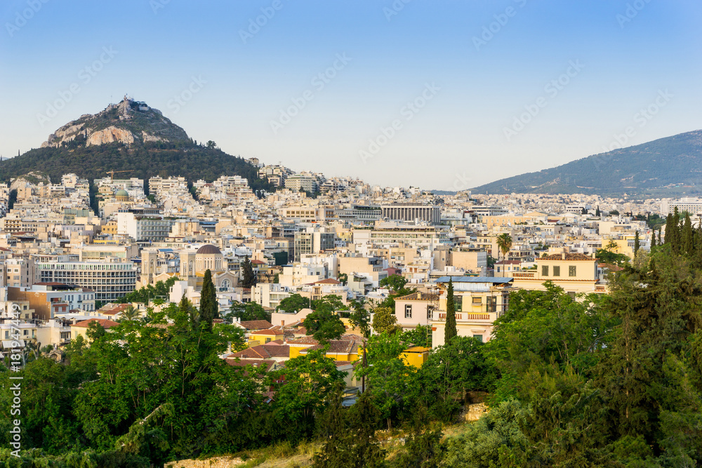 view of Buildings around Athens city, Greece