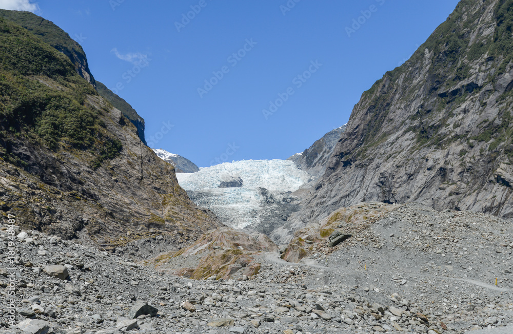 Franz Josef glacier in New Zealand Southland Franz Josef glacier in New Zealand Southland