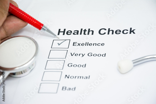 health announ check list of person every year photo