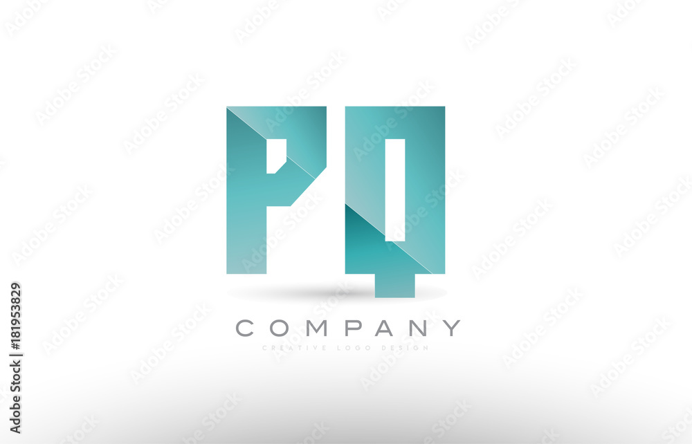 pq p q alphabet letter green logo icon design pq p q alphabet letter green logo icon design