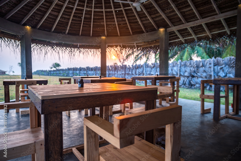 Fototapeta premium Restaurant am Meer