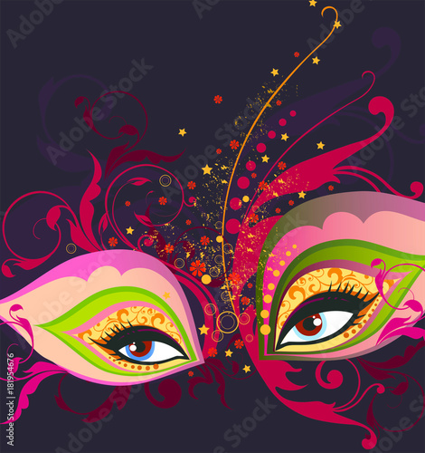 eyes in the mask