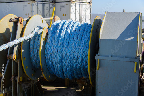 Obraz na plátne Mooring rope on the drum