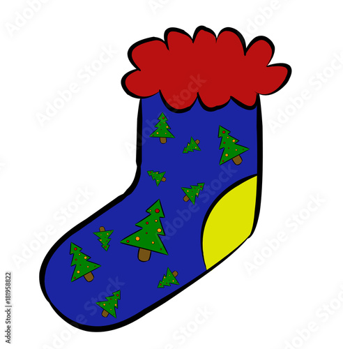 (Weihnachts-) Socke bzw. Strumpf