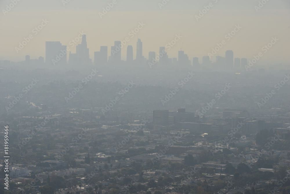 Los Angeles early in the morning.