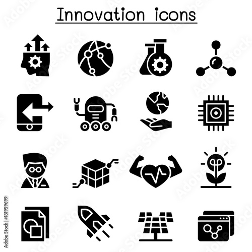 Innovation & Technology icon set