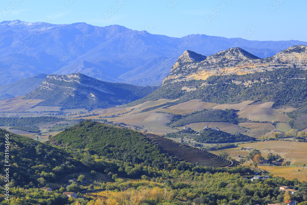 Mountains and nature of the Corsica Island in France