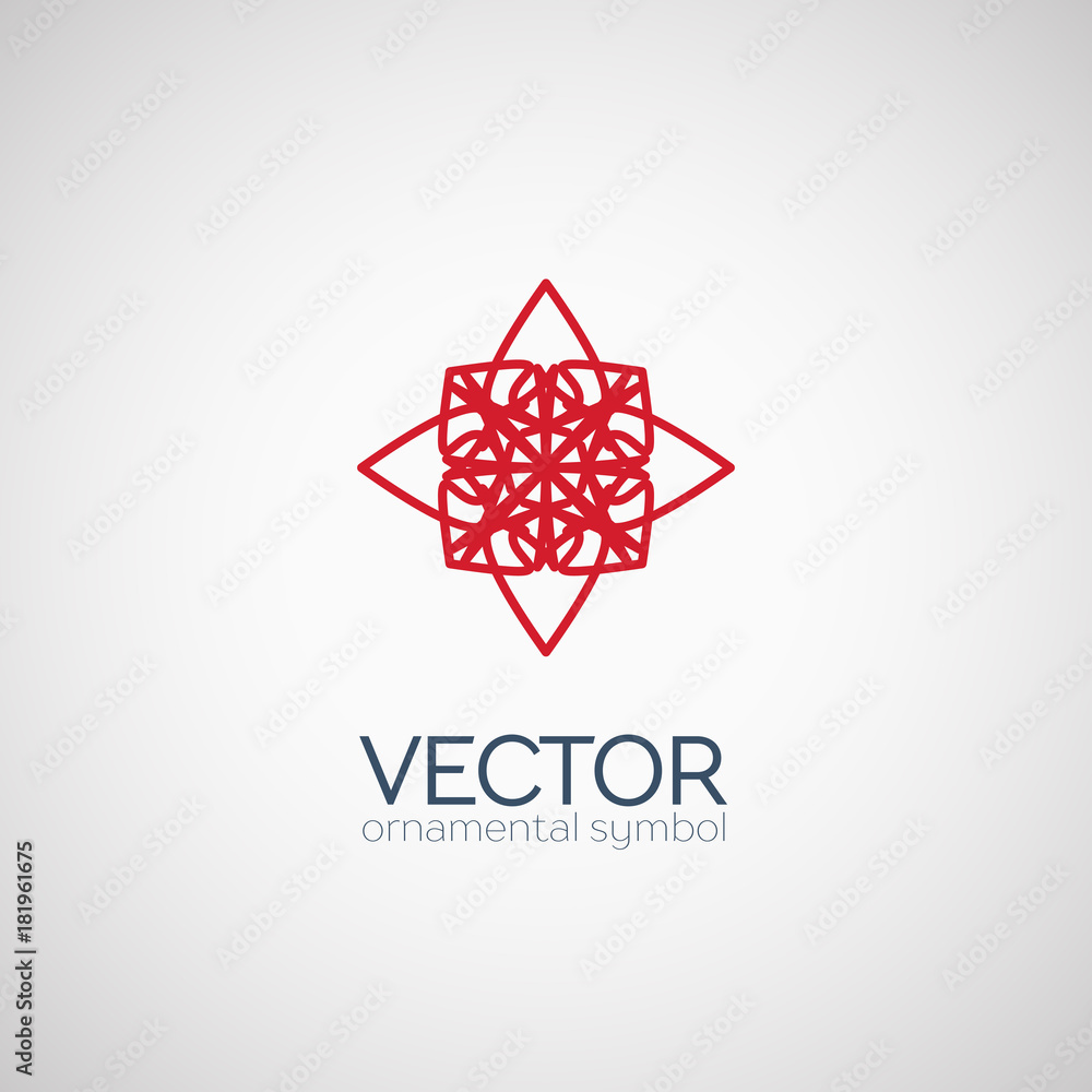 Vector geometric symbol Vector geometric symbol