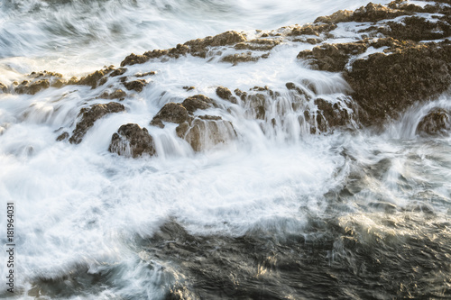 Ocean Movement over Rocks