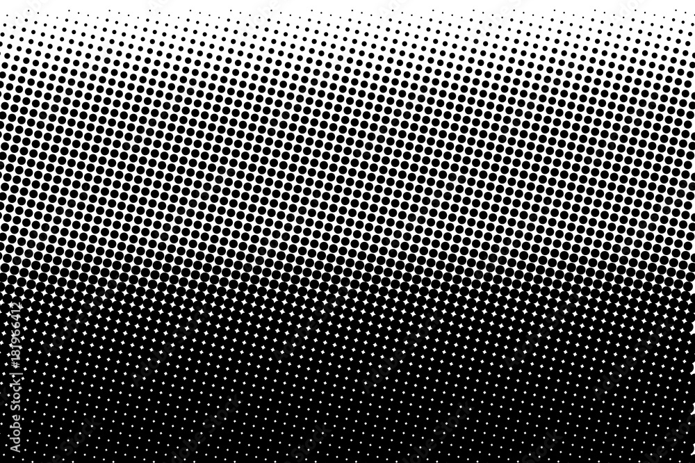 Halftone background. Comic dotted pattern. Pop art style. Backdrop with circles, dots, rounds design element Black, white color. Halftone background. Comic dotted pattern. Pop art style. Backdrop with circles, dots, rounds design element Black, white color.
