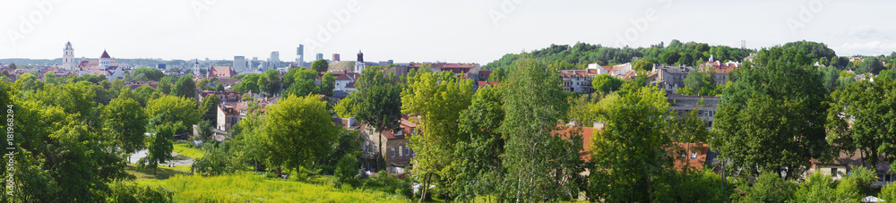 Panoramic view of the city Vilnius.