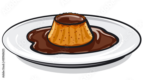 caramel chocolate custard pie