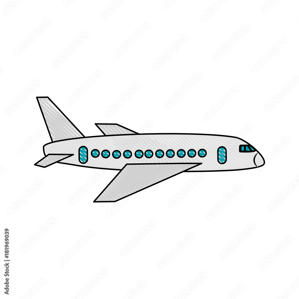 Airplane jet taking off icon vector illustration graphic design Airplane jet taking off icon vector illustration graphic design