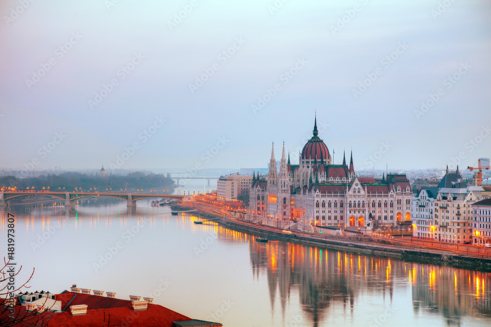 Parliament building in Budapest, Hungary