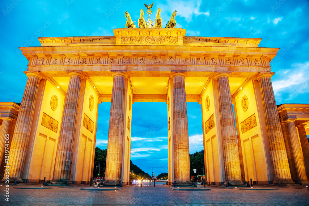 Brandenburg gate in Berlin, Germany