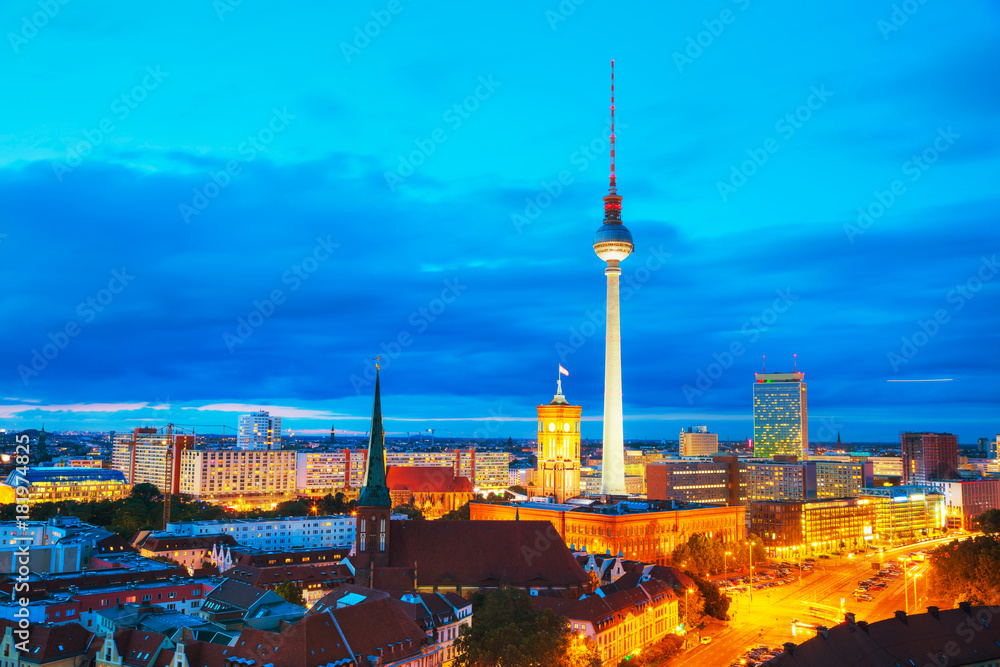 Aerial overview of Berlin