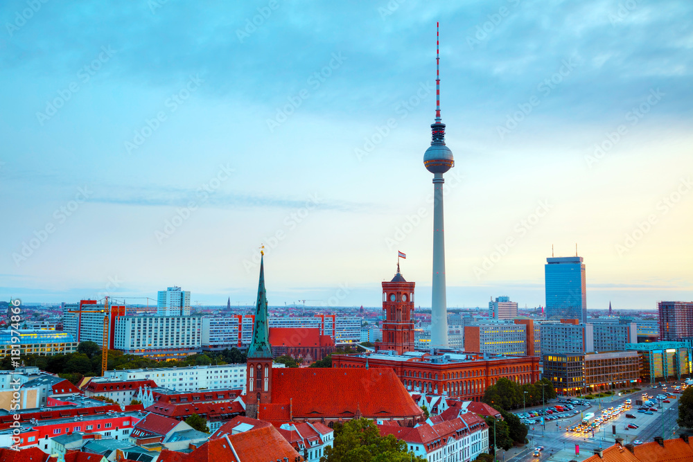 Aerial overview of Berlin