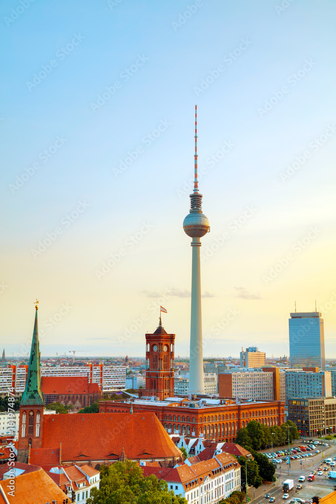 Aerial overview of Berlin