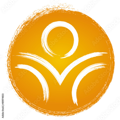Therapie Logo Mensch, Vektorgrafik