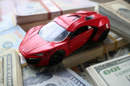 Super Car Surrounded With Money  © darren415