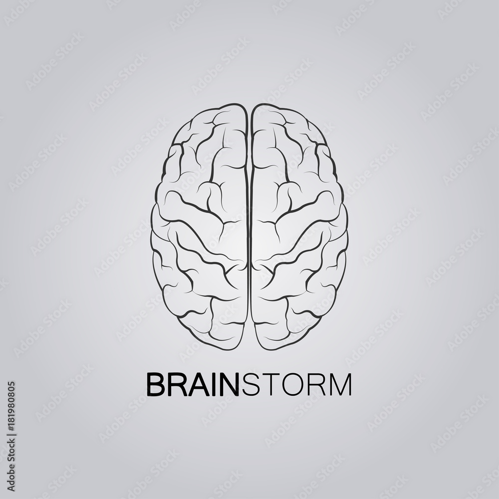 Brainstorming creative idea abstract icon.