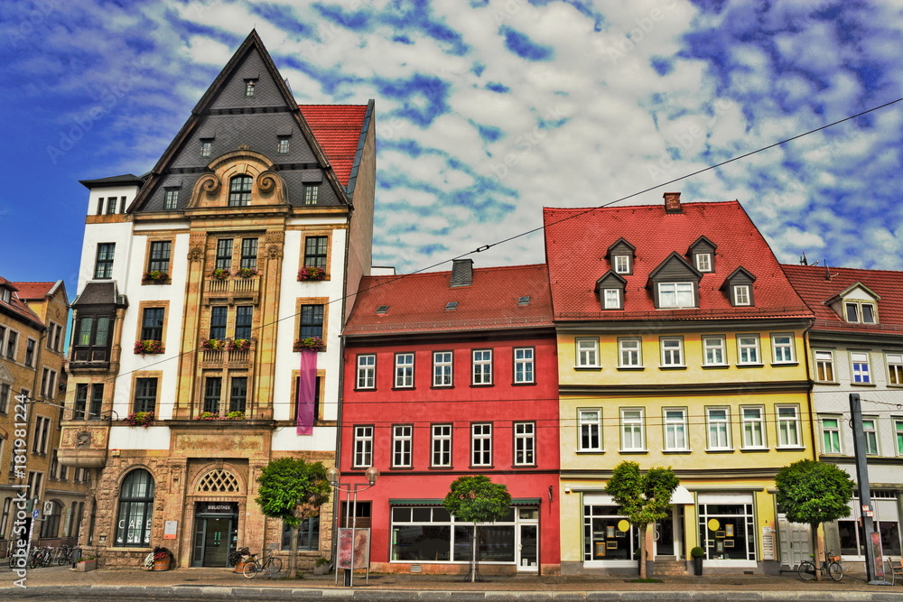 Erfurt, Sanierte Häuserzeile