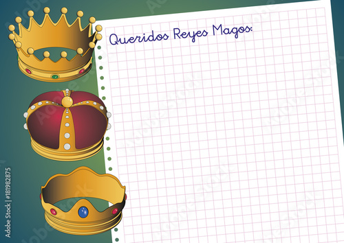 Carta a los tres reyes magos
