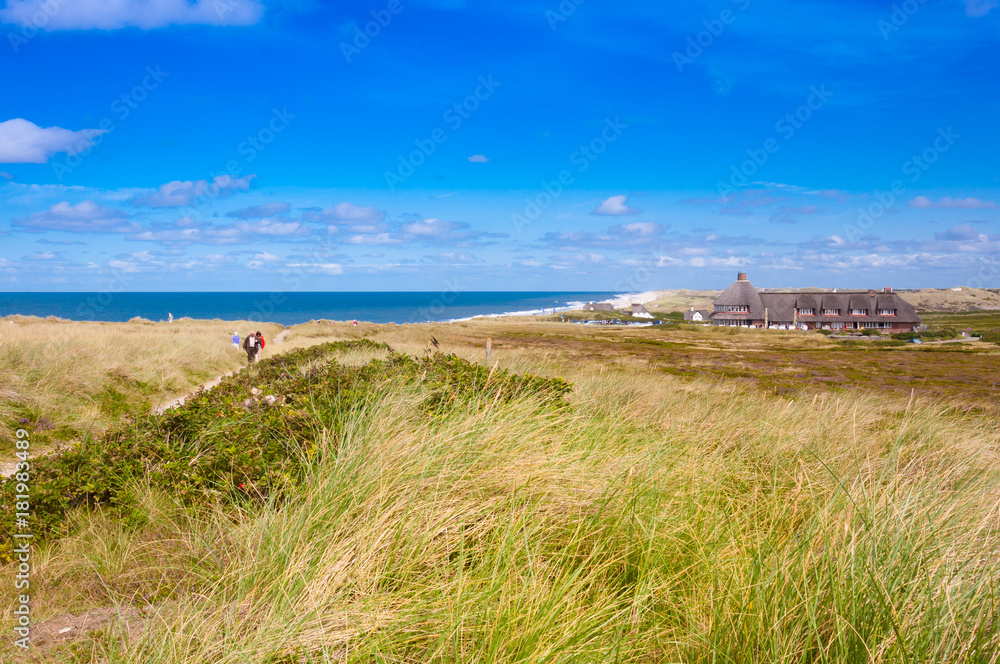 View from the Uwe dune on the island of Sylt, Germany