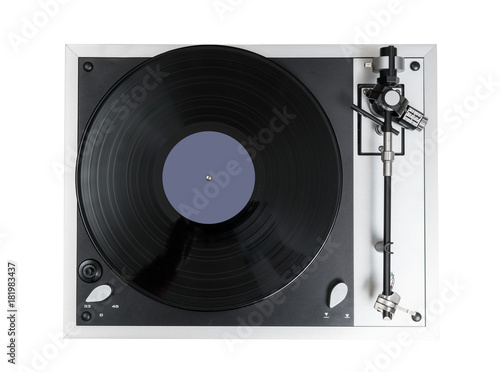 High quality vinyl record deck and tone arm