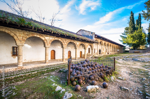 The outdoor yard of Aslan Pasha Tzami, Municipal Museum, Ioannina Greece