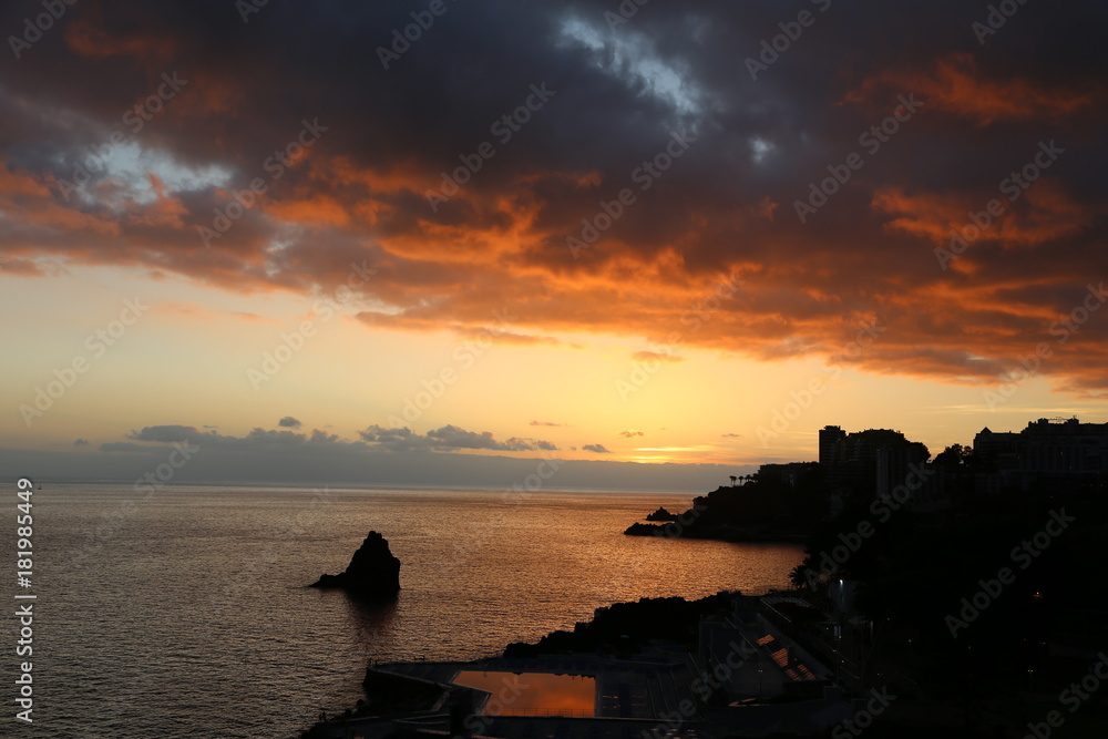 Sunset in Funchal Madeira