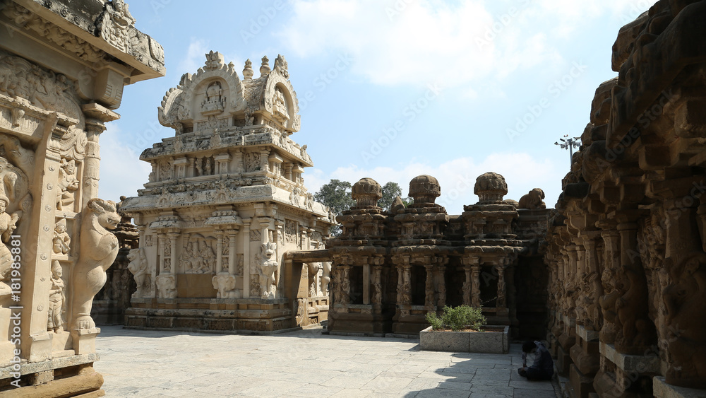 Templo Kanchi Kailasanathar, Kanchipuram, India