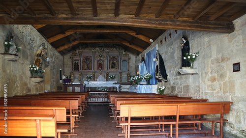 Iglesia de San Roque, Combarro, Pontevedra, Galicia, España photo