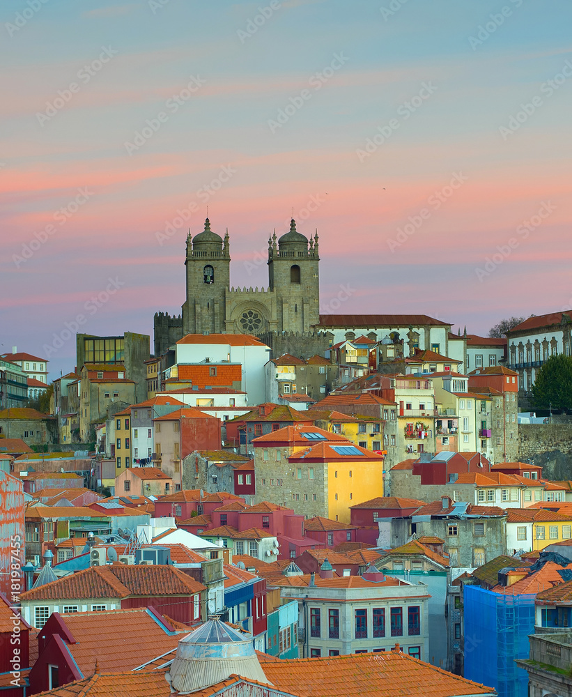  Porto  Ribeira at twilight, Portugal