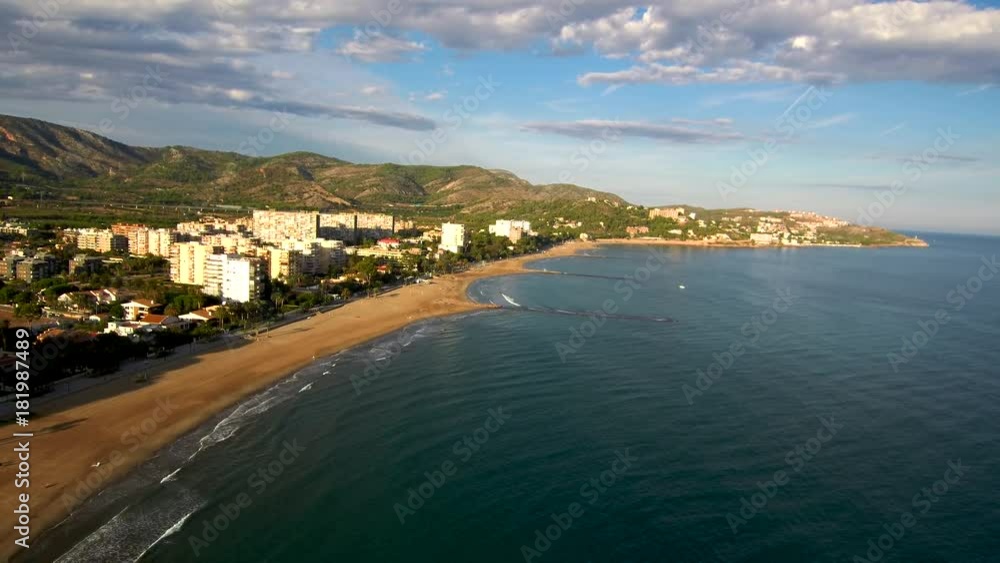 Benicassim ( Castellon) desde el aire. Video areo con Drone Benicassim ( Castellon) desde el aire. Video areo con Drone