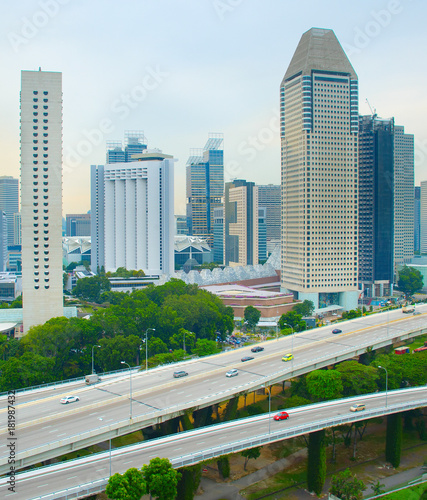 Skyline of modern metropoli...