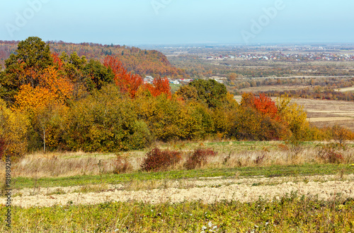 Autumn Carpathian village (Ukraine).