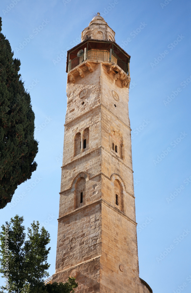 Al-Khanqah al-Salahiyya Mosque in Jerusalem. Israel