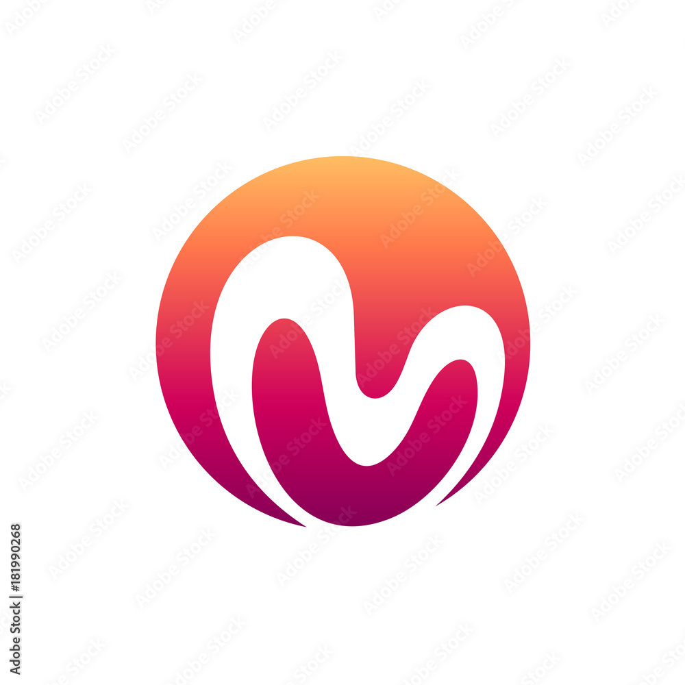 Letter M Initial Logo Letter M Initial Logo