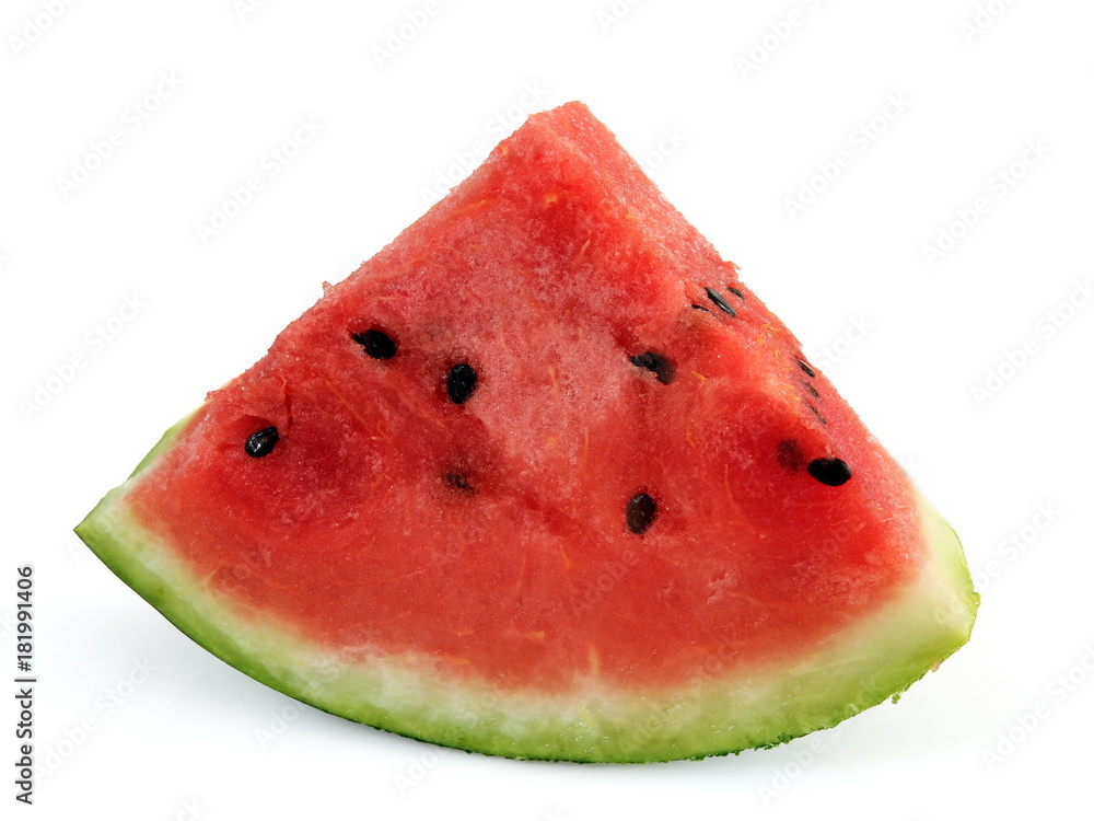 Sliced ripe watermelon isolated on white background Sliced ripe watermelon isolated on white background