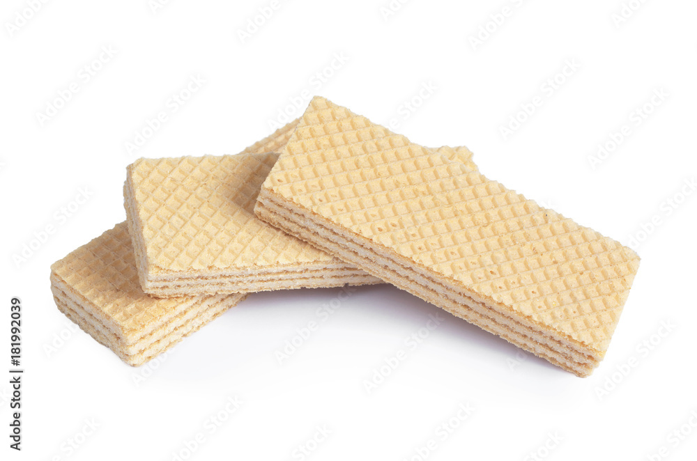 Wafers on white Wafers on white