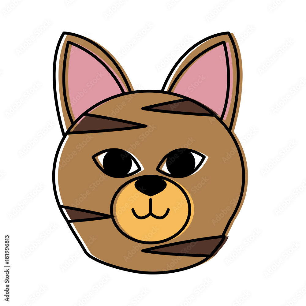 Cat head cartoon Cat head cartoon