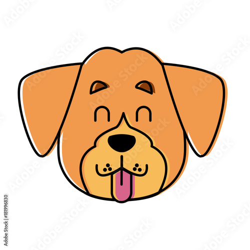 Dog head cartoon