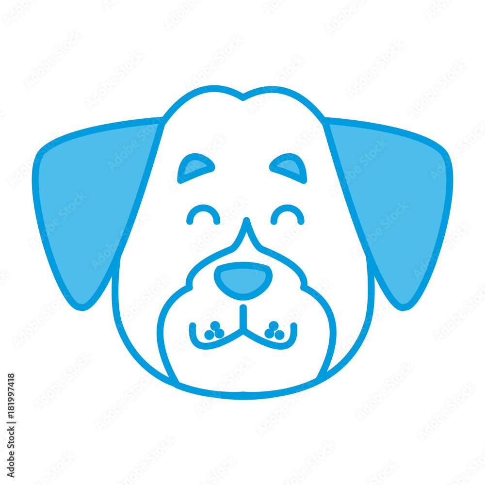 Dog head cartoon