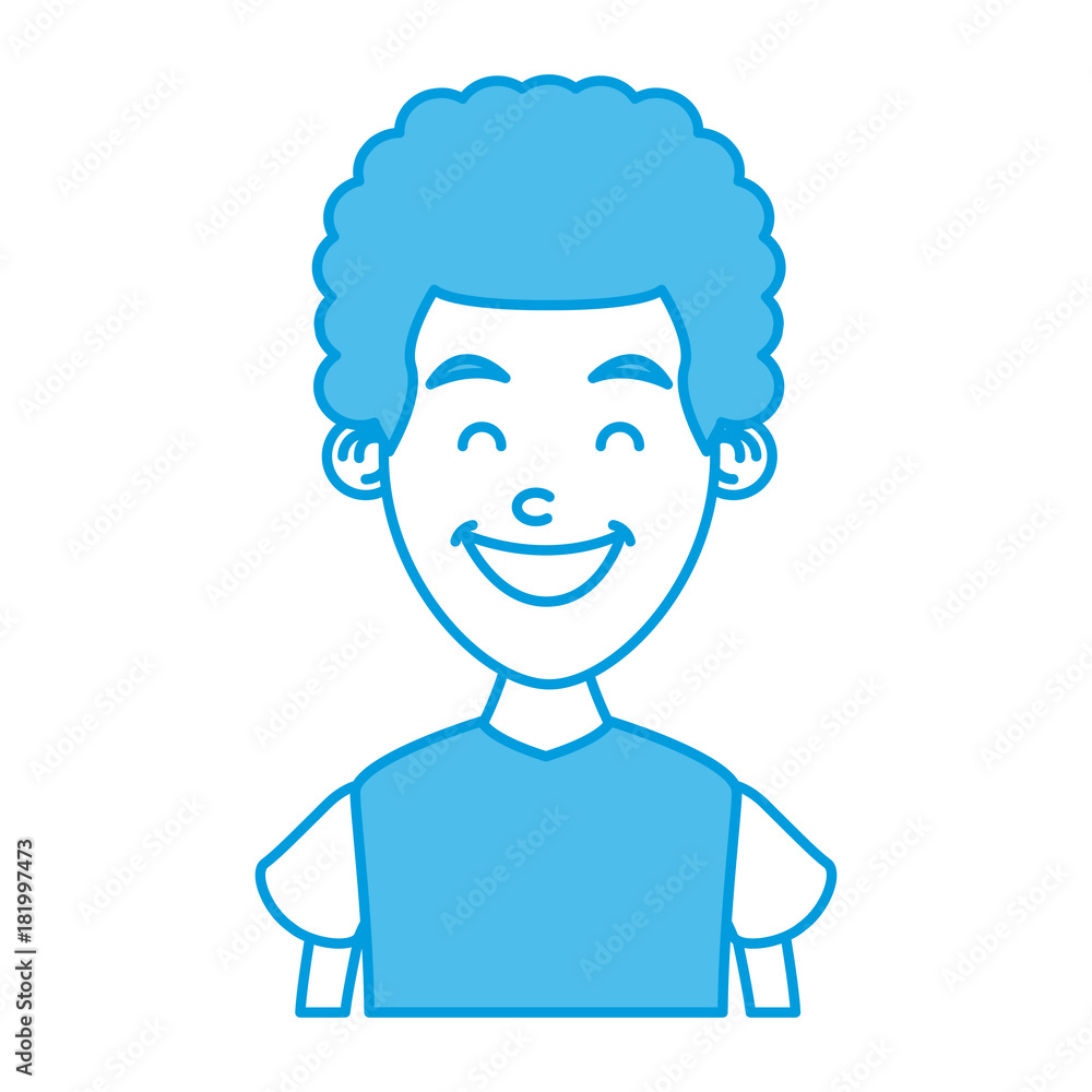 Boy smiling profile Boy smiling profile