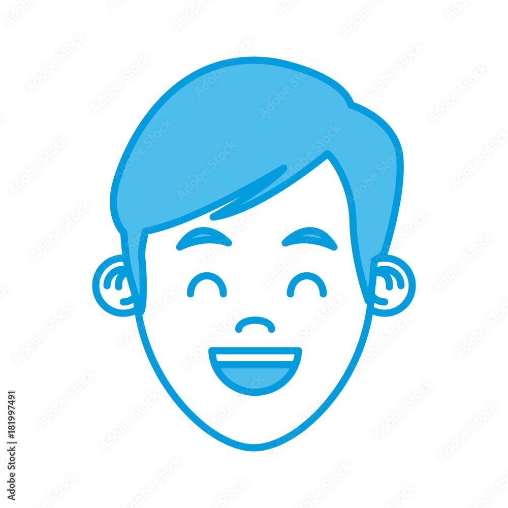 Boy smiling cartoon Boy smiling cartoon